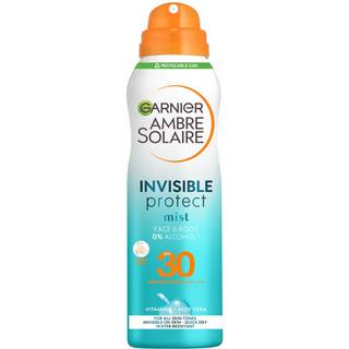 Garnier ambre solaire invisible protect mist face & body 0% alcohol SPF30 high protection 200ml