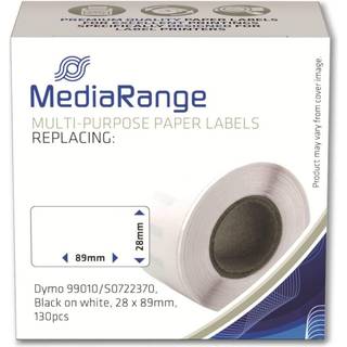 MediaRange - labels - 130 label(s) - 28 x 89 mm (alternative for: DYMO 99010 DYMO S0722370)