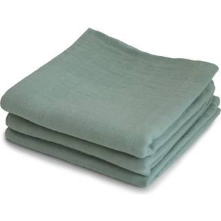 Mushie Muslin stofbleer 3 - pak Roman green