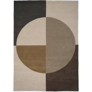 Linie Design Radiality Gulvtæppe Olive 250x350 cm