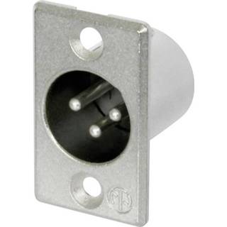 Neutrik NC3MP XLR-stik Flangestik, kontakter lige