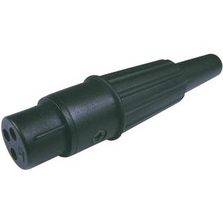Cliff CP3003 XLR-stik Tilslutning, lige Poltal: 3 Sort