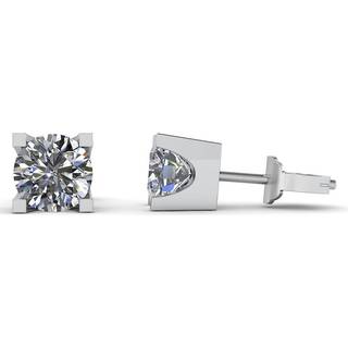 Henrik Ørsnes Design Øreringe i 14 Karat Hvidguld med Diamanter 1,00 Carat TW/SI