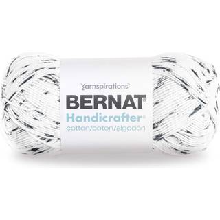 Bernat Handicrafter Cotton Garn Gauge 4 Medium Worsted Salt/Pepper