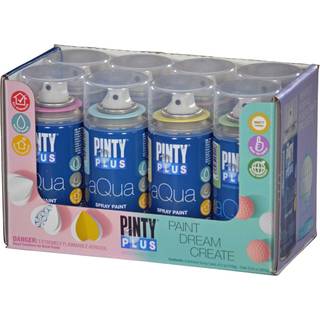 Spraymaling til kunst og håndværk vandbaseret pintyplus aqua mini 150 ml dåser 8 stykke pastel kunstner sæt lyserød boble tyggegummi lys orange g