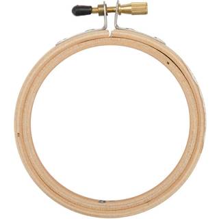 Frank A. Edmunds Wood Embroidery Hoop m/runde kanter 3in-naturlig