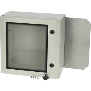 Fibox Vægskab arca med rude 400x400x210mm