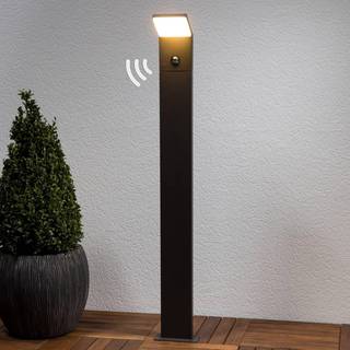 Lucande LED-gadelampe Nevio, sensor, 100 cm, antracit