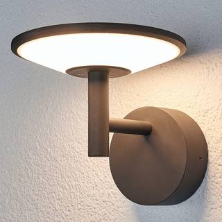 Lucande udendørs LED-væglampe Fenia, antracit, aluminium, IP65