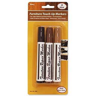 Allary m?bler touch-up mark?rer: brun farve; 1 pakke med 3 mark?rer