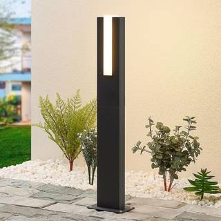 Lucande LED-gadelampe Virgalia, 65 cm, IP65, antracit