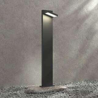 Lucande LED pullert Silvan, 100 cm, antracit, metal
