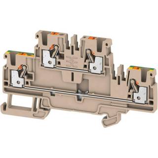 Weidmüller Gennemgangsklemme a2t 2.5 ft-pe beige