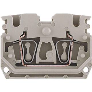 Mini - DIN-skinne rækkeklemmer ZDUB Weidmüller ZDUB 2.5-2/4AN/DM 1704540000-1 Beige 1 stk