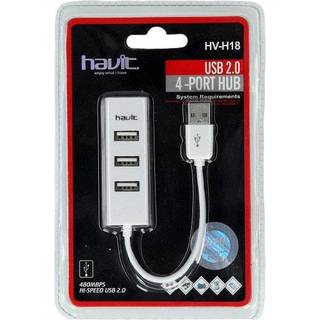Havit 4-Ports USB 2.0 Hub. HV-H18. Hvid.