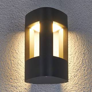 Lucande udendørs LED-væglampe Pirron, trekantet, metal, IP54