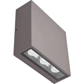 Lucande udendørs LED-væglampe Trixy, antracit, metal, IP54