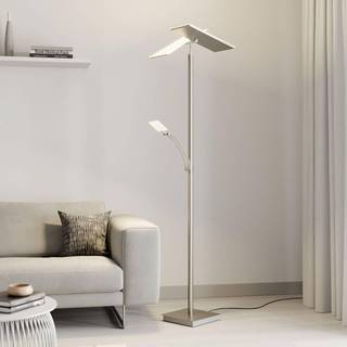 Lucande - Parthena LED Gulvlampe Nickel