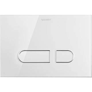 Duravit Betjeningsplade A1, til toilet hvid glas DuraSystem