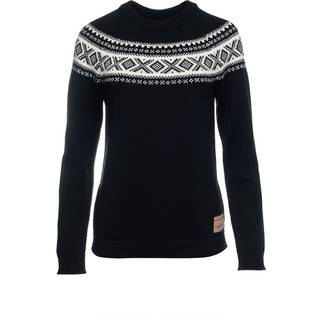 Dale of Norway Women's Vågsøy Wool Sweater Black Offwhite, S