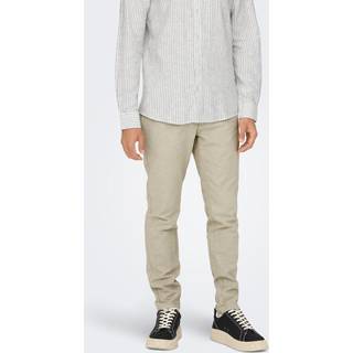 ONLY & SONS Mark Cotton Linen Pants Chinchilla