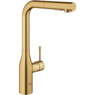 Grohe Essence blandingsbatteri med L-tud og udtræk (cool sunrise)