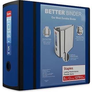 Staples Better Binder Heavy-Duty View Blue 1000-ark kapacitet 5 """" (ringdiameter)