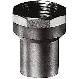 lodde overgangsmuffe 1/2'' - 12 mm. Med en rørgevindmuffe og en glat ende