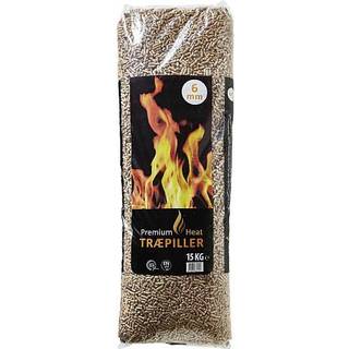 Premium Heat 6 mm træpiller 15 kg pose (På lager i varehus)