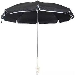 Parasol bord sort højde 116cm - På lager i butik