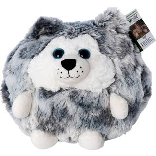 Noxxiez Kæmpe bamse, håndvarmer og pude - Husky Hund