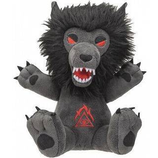 Schwarzer Gothic Werwolf aus Plüsch 20cm