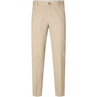 Selected SLIM OASIS LINEN PANTS Sand