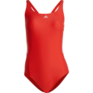 Mid 3-Stripes badedragt - Bright Red / White - 32