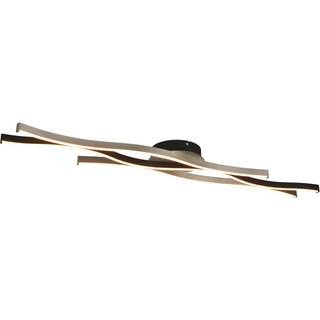 Design plafondlamp zwart met zilver incl. LED dimbaar - Blaze