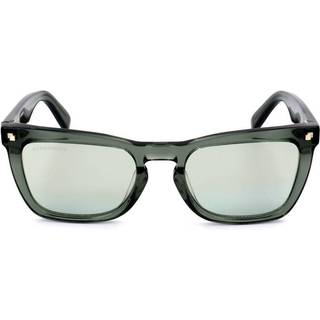 Dsquared2 Unisex DQ0340 CAT 93Q Outlet solbriller Acetat Grøn Grøn Firkantet Spejlet