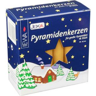 Jeka pyramidenkerzen 17 mm store pyramide lysboks med 18 honning