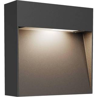 Lucande udendørs væglampe Noreia, 13 cm, antracit, IP65, G9