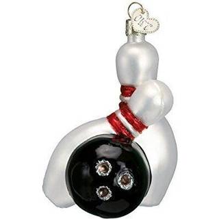 Old World Christmas Sports Collection Glass bl?st ornamenter til juletr? bowling bold