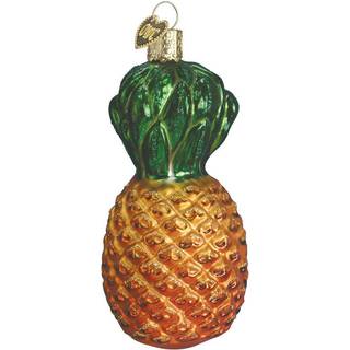 Old World julfrugtudvælgelsesglas blæst ornamenter til juletræ ananas