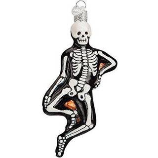 Old World Christmas Halloween Decorations Glass blæst ornamenter til juletræ Mr. Bones 26066