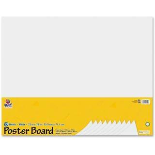 UCreate PAC5420 Poster Board Packs 22 """" X 28 """" Hvide 10 ark