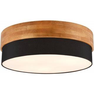 Loftslampe Seasons træ/sort Ø 50 cm