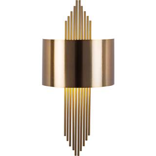Væglampe 619-A, antik guldfarve, metal, højde 75 cm