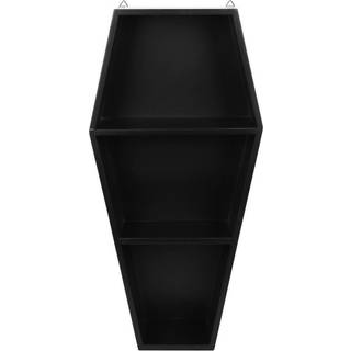 Schwarzes Gothic Sarg Regal 50cm