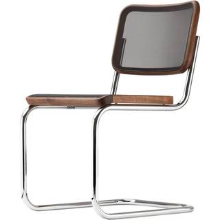Thonet S 32 N Cantilever Spisebordsstol Krom/Valnød