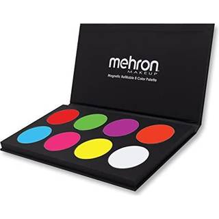 Mehron Makeup Paradise FX Neon UV Glow 8 Color Palette | Magnetisk genopfyldelig specialeffekter Paint Palette | Professionel vandaktiveret malin