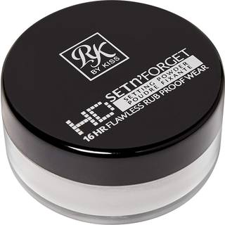 Ruby Kisses Loose Setting Powder 0,4 oz V?gtl?s glat Mattifying Finish and Shine Control Pure Silica Mineral Powder (gennemsigtig)
