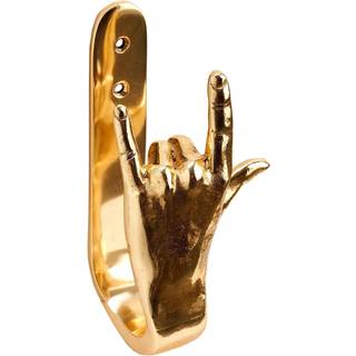 Polspotten Hook I-love-you - Kroge & Bøjler Metal Guld - 390-300-049