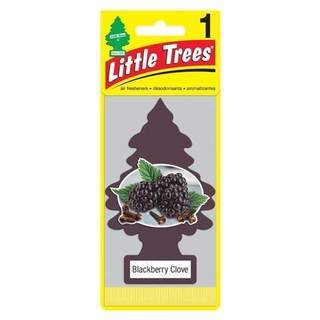 Little Trees Car Air Freshener | H?ngende papirtr? til hjem eller bil | BlackBerry Clove | Pakke med 24